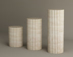 Orion – Trio de piliers sculpturaux en travertin naturel-Galerie Pietra