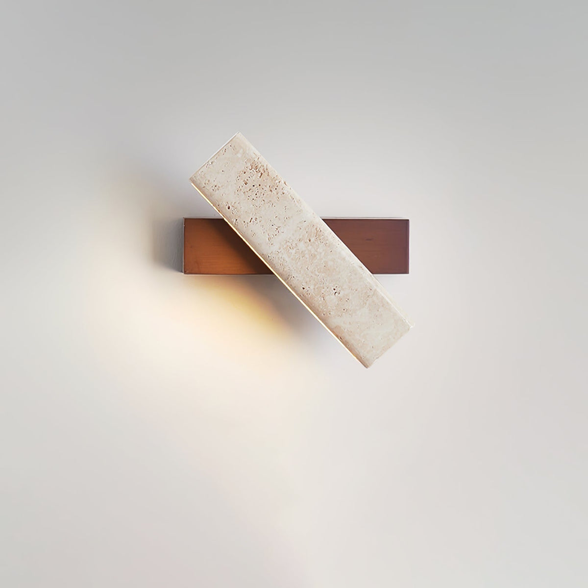 Recta – Applique murale rectangulaire en travertin naturel-Galerie Pietra