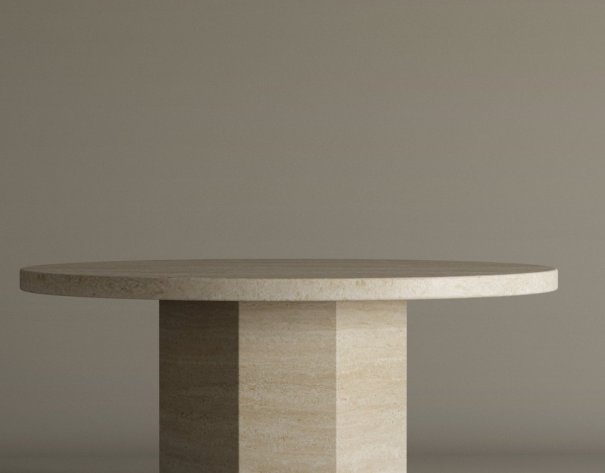 Sahara – Table basse sculpturale en travertin naturel finition mate-Galerie Pietra