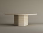 Sahara – Table basse sculpturale en travertin naturel finition mate-Galerie Pietra