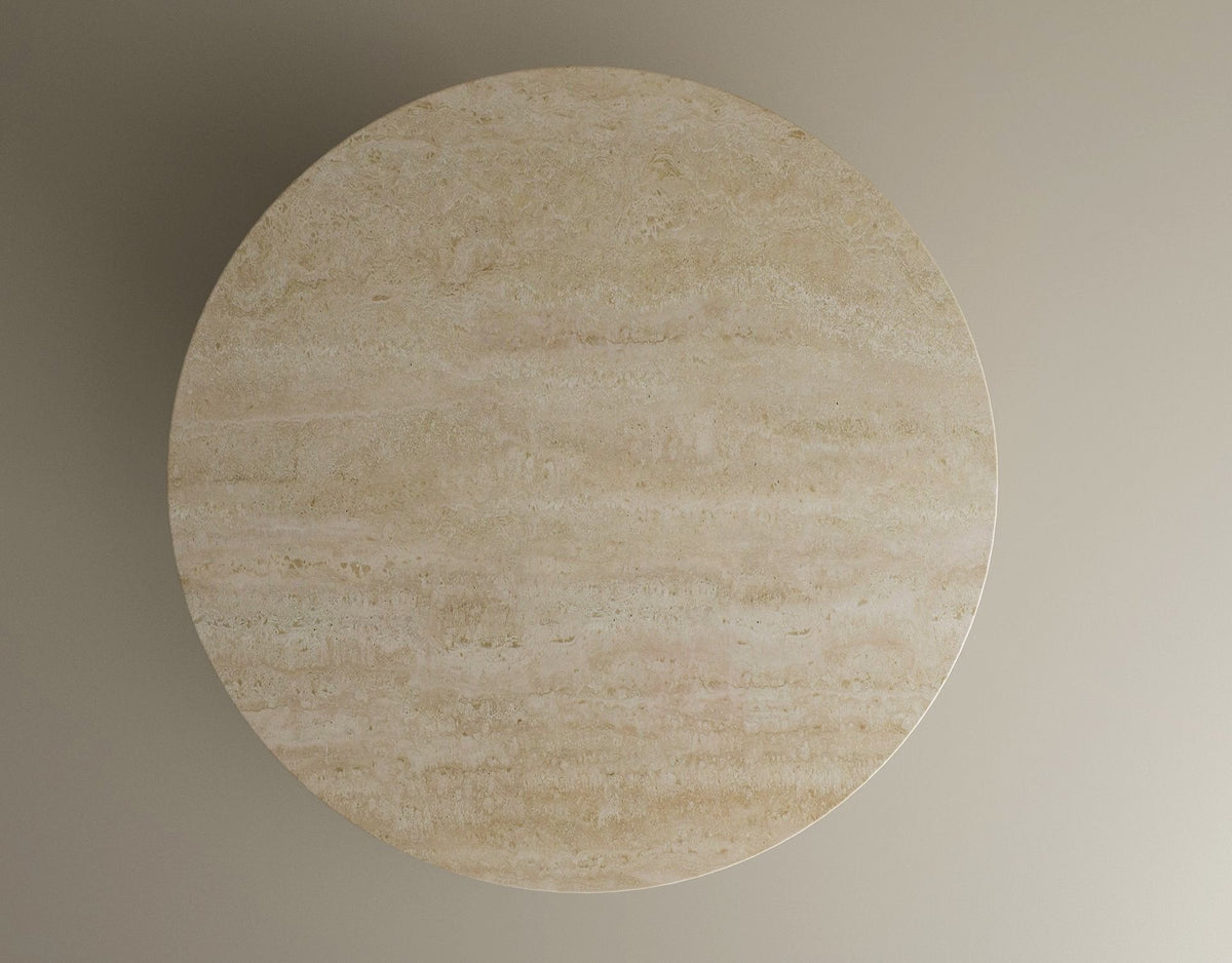 Sahara – Table basse sculpturale en travertin naturel finition mate-Galerie Pietra