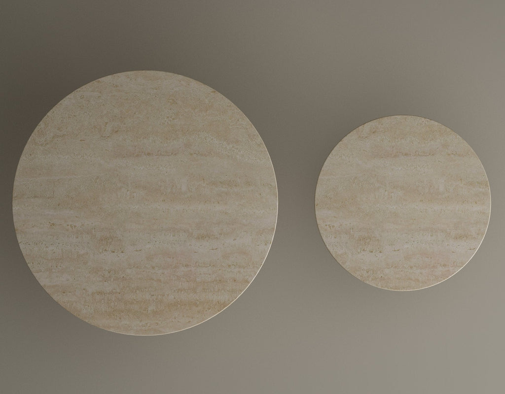 Sahara – Table basse sculpturale en travertin naturel finition mate-Galerie Pietra