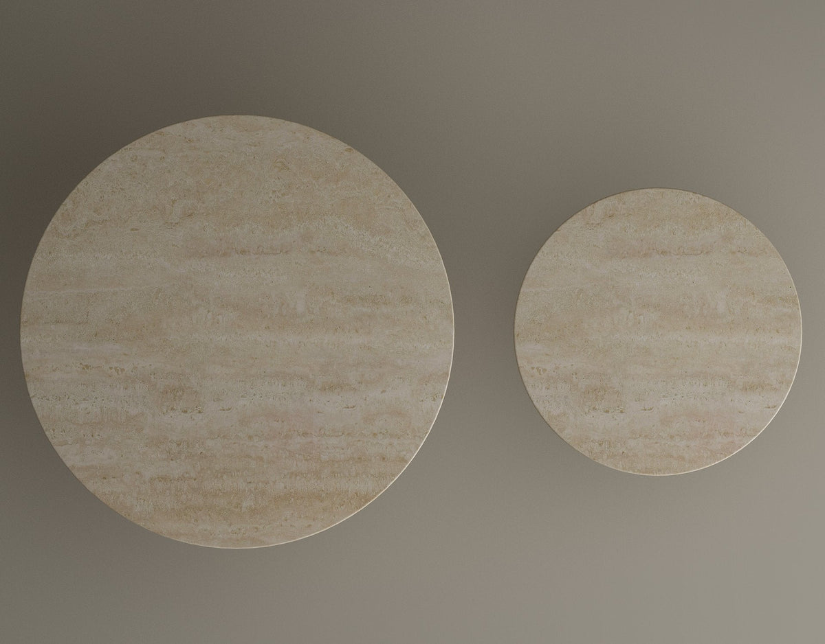 Sahara – Table basse sculpturale en travertin naturel finition mate-Galerie Pietra