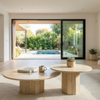 Sahara – Table basse sculpturale en travertin naturel finition mate-Galerie Pietra
