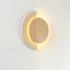 Selene – Applique murale demi-lune en travertin naturel-Galerie Pietra