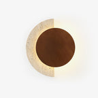 Selene – Applique murale demi-lune en travertin naturel-Galerie Pietra