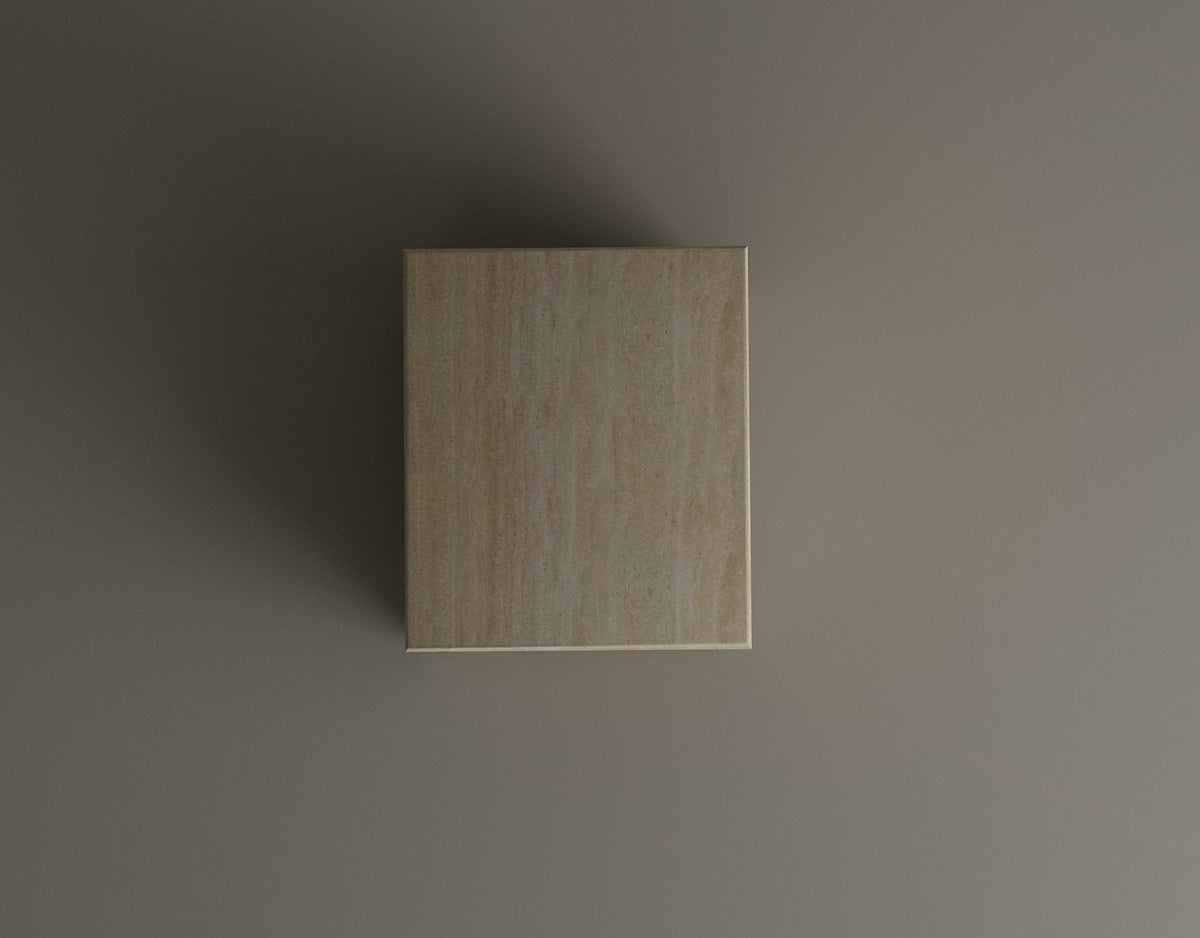 Sélène – Table sculpturale en travertin naturel-Galerie Pietra