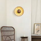 Solis – Applique murale solaire en travertin naturel-Galerie Pietra