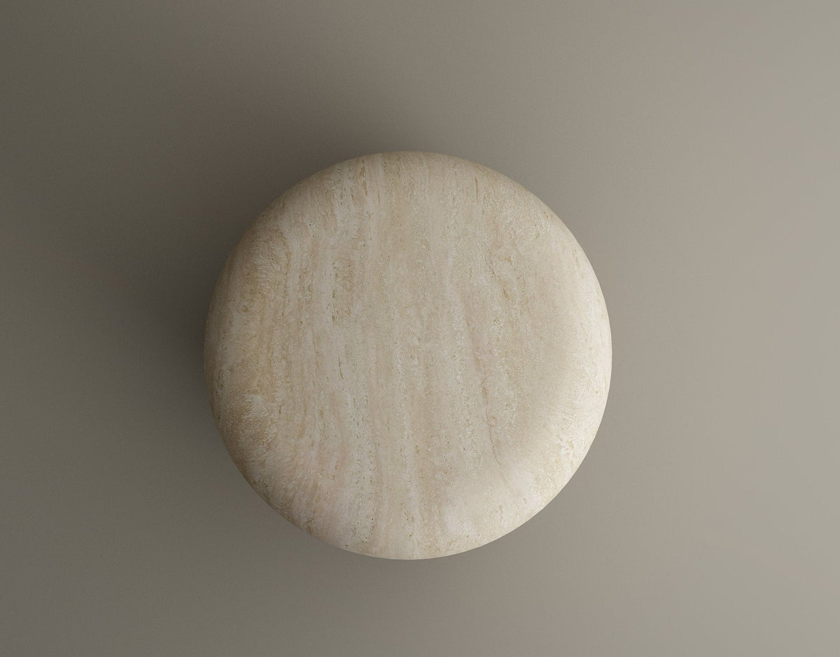Table d’appoint Travertine Elegance – Pierre naturelle-Galerie Pietra