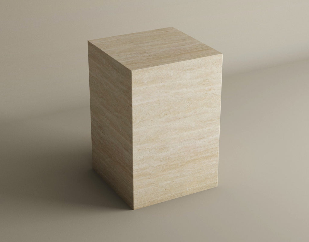 Trio Travertine Elegance – Ensemble de trois pièces en travertin naturel-Galerie Pietra