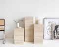 Trio Travertine Elegance – Ensemble de trois pièces en travertin naturel-Galerie Pietra