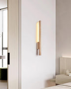 Vela – Applique murale slim en travertin naturel-Galerie Pietra