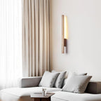 Vela – Applique murale slim en travertin naturel-Galerie Pietra