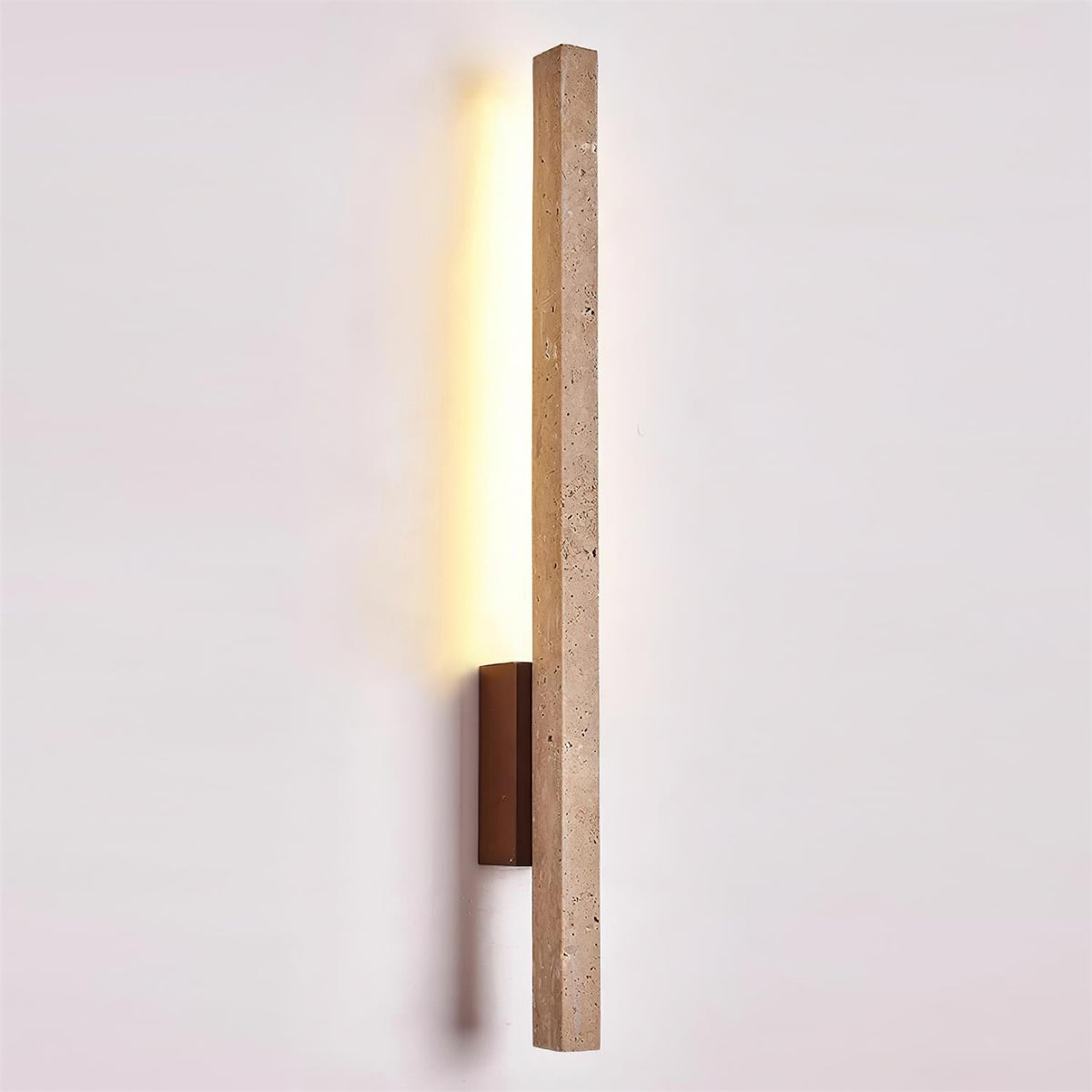 Vela – Applique murale slim en travertin naturel-Galerie Pietra