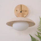 Vinea – Applique murale vintage en travertin naturel-Galerie Pietra