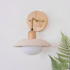 Vinea – Applique murale vintage en travertin naturel-Galerie Pietra